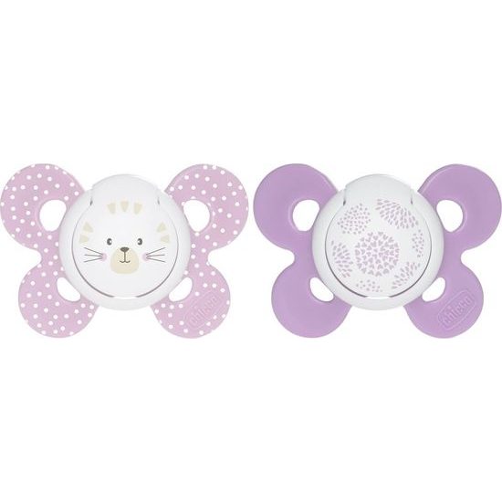 Chicco Physio silikon Comfort růžová Girl 1 ks