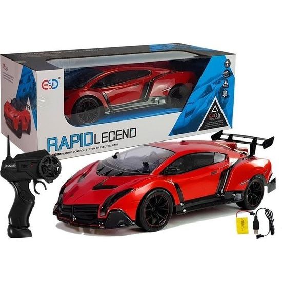 Sportovní auto na dálkové ovládání - červené