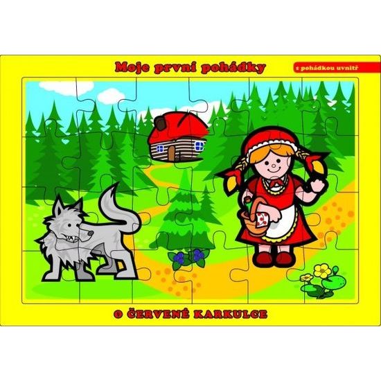 Puzzle deskové O Červené Karkulce 24 dílků Moje první pohádky