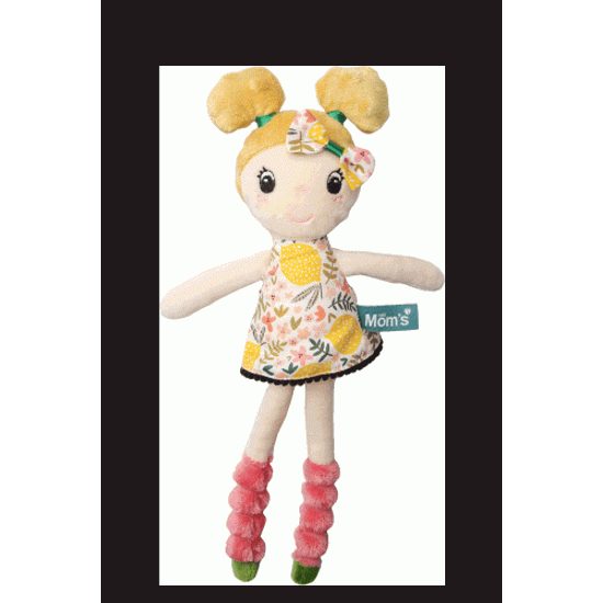 Hencz Toys Měkká hadrová panenka MAJA s blond vlásky