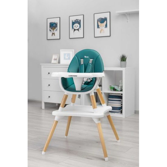 Jídelní židlička TUVA DARK GREEN