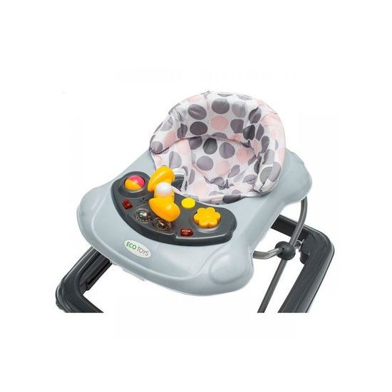 Ecotoys dětské vzdělávací chodítko šedé
