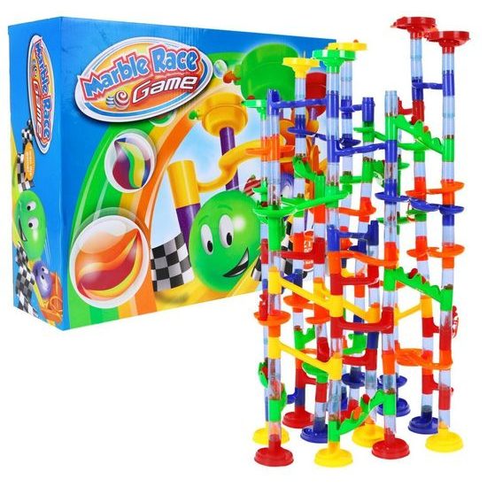 Majlo Toys dětská kuličková dráha 219 dílků Marble Race