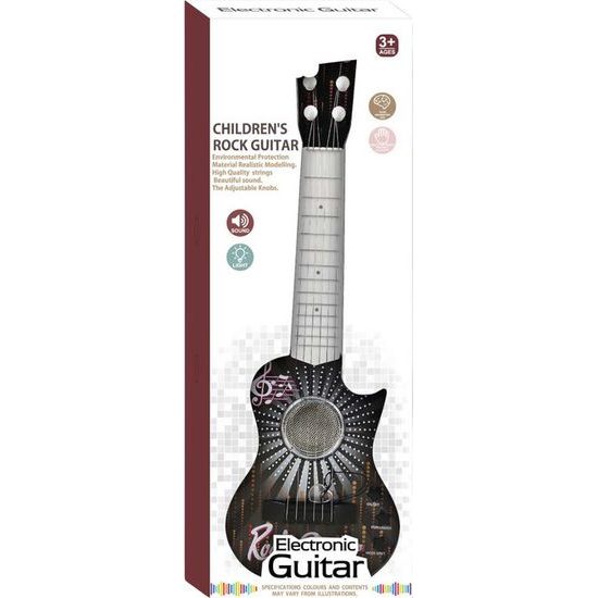 Elektrická dětská kytara se světlem