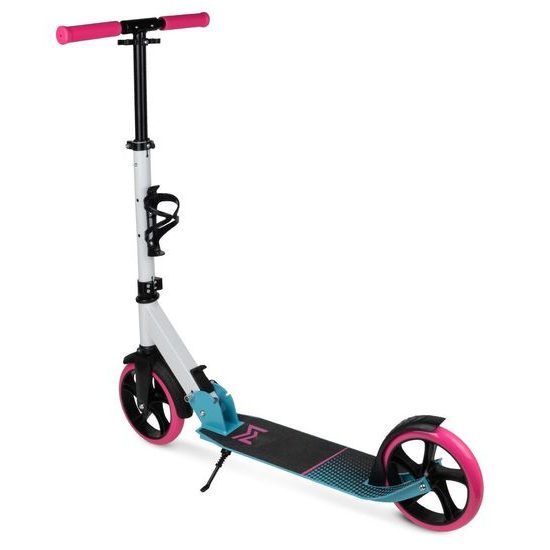 Dětská skládací koloběžka s hliníkovým rámem Scooter bílo-modrá