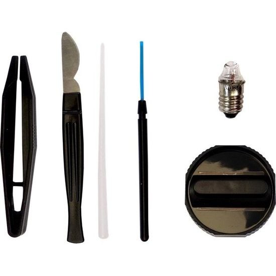 Dětský mikroskop v kufru  28 prvků 300x 600x 1200x