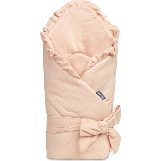 Dětská mušelínová zavinovačka - světle růžová