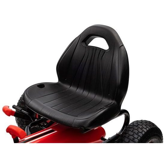 Dětská šlapací motokára s nafukovacími koly Formule 208 - červená