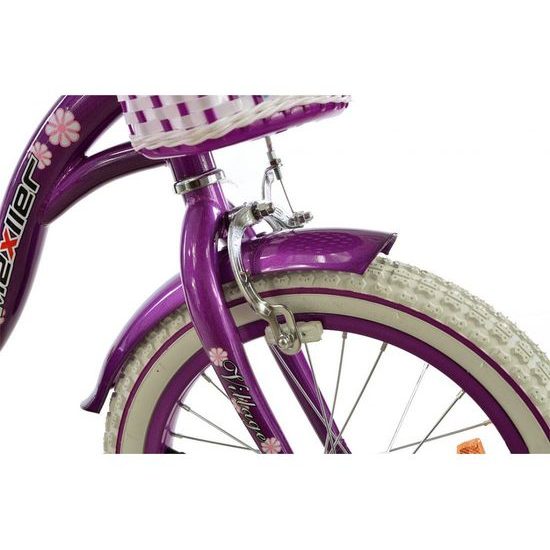 Mexller dětské kolo Village 16" s vodící tyčí fialové