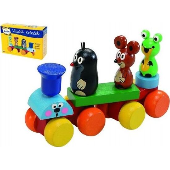 Dřevěný Vlak- Krtek