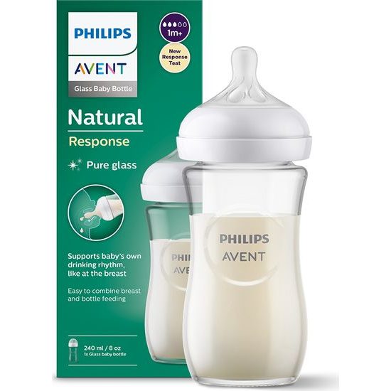 Philips Avent skleněná kojenecká láhev 240ml