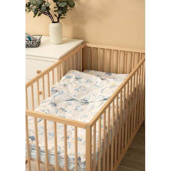 Dětská sada do postýlky polštář a peřina 3ks vodní svět