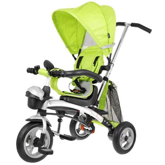 Majlo Toys dětská tříkolka 3v1 Sportrike AIR s nafukovacími koly zelená