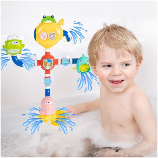 Haunger hračka do vany se zvířátky a kolovrátkem pro děti Water Tubs