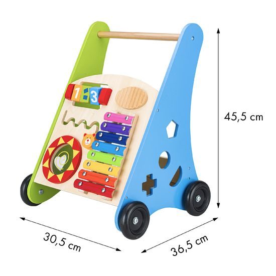 Ecotoys dřevěné edukační chodítko Funny Walker