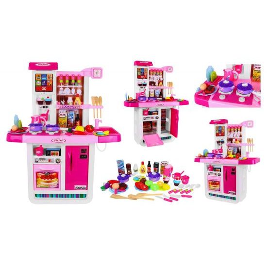 Dětská XXL kuchyňka s dotykovým panelem Delicious Kitchen růžová