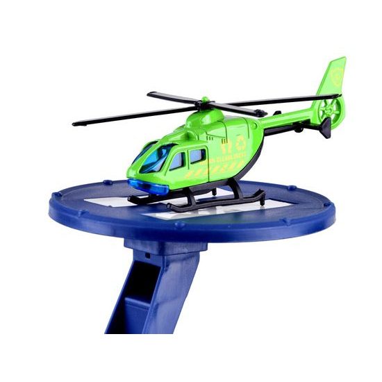 Parkovací garáž s výtahem na baterie, autíčky a hrací podložkou City Garage