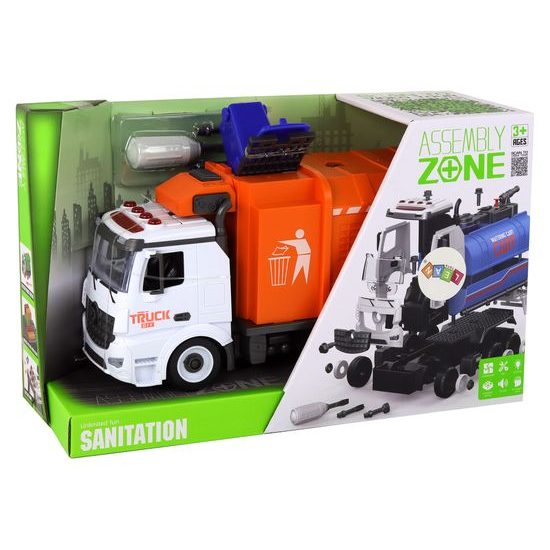 Šroubovací popelářské auto s kontejnerem DIY Truck