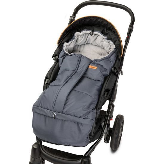 Sensillo Zimní fusak Combi Polar 3v1 grafitově šedý