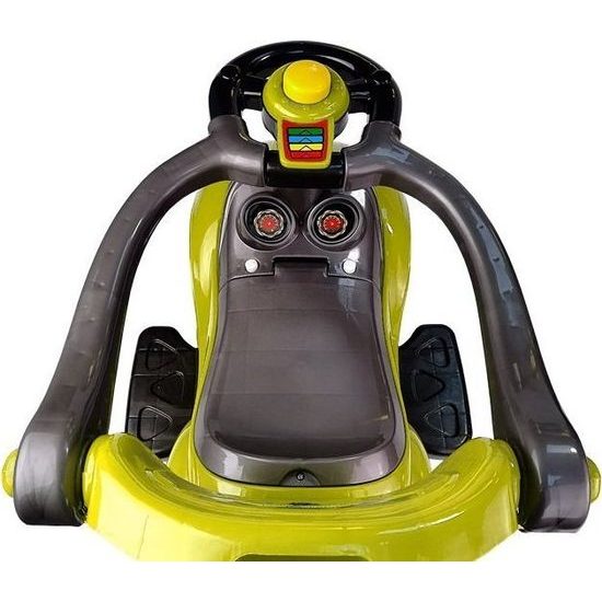 Odrážedlo s posunovačem 3V1 žlutozelené