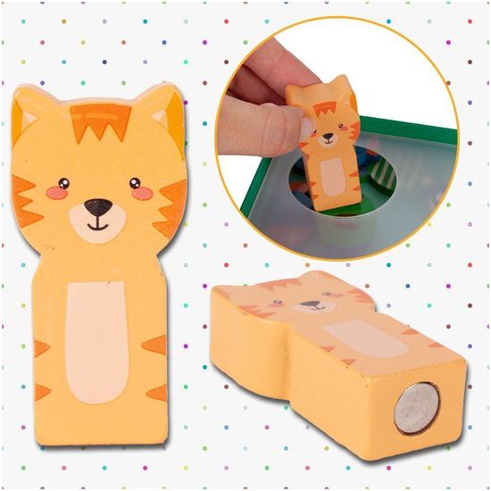 Dřevěné rybičky na lovení na magnet 26 kusů