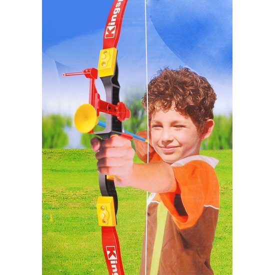 Dětský luk Kings Sport se 3 šípy, terčem a stojanem