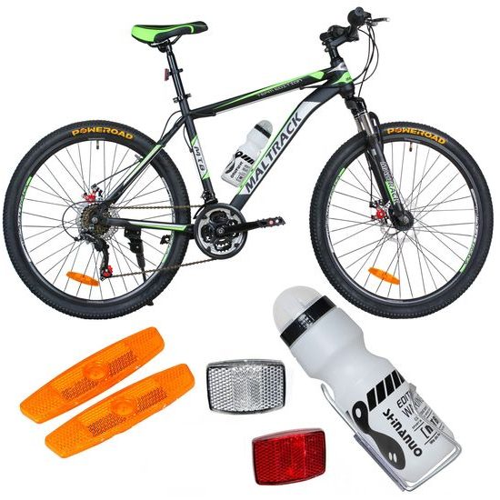 MalTrack odpružené horské kolo Team Green 26" černo-zelené