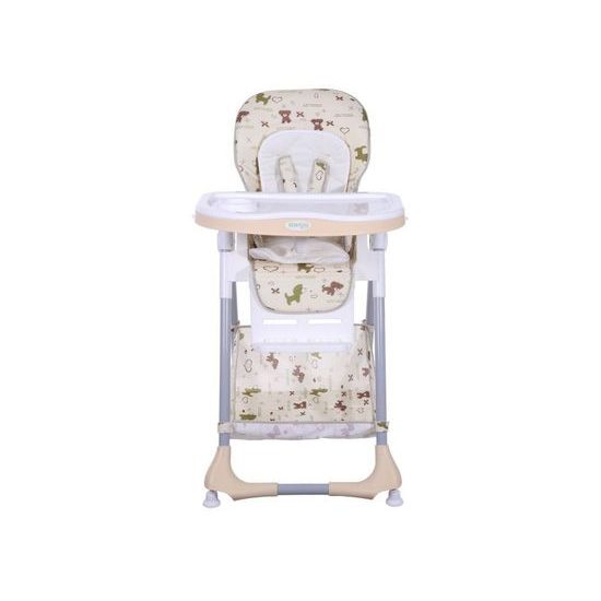 Ecotoys jídelní židlička 2v1 béžová