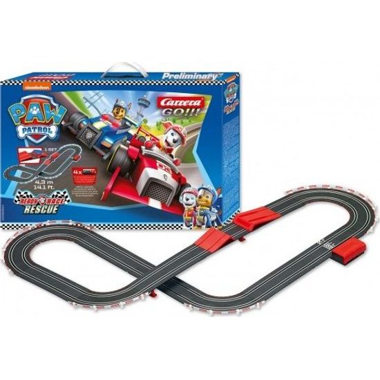 Autodráha Carrera GO!!! 63514 Tlapková Patrola/Paw Patrol + 2 formule