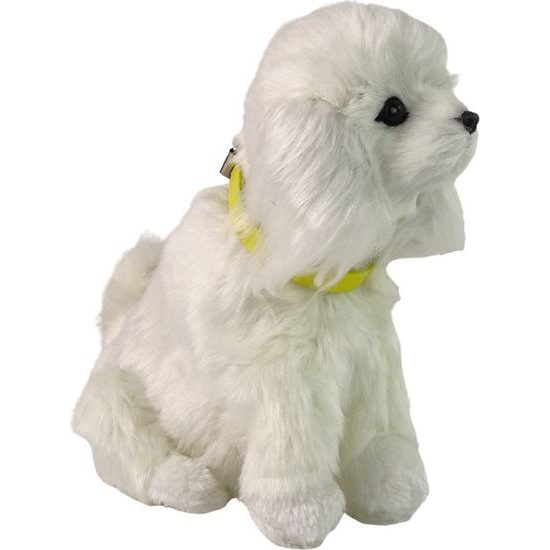 Interaktivní plyšový pejsek - bílý pudl