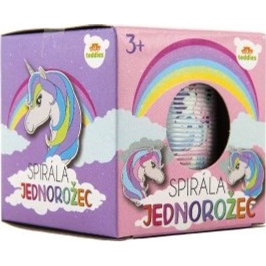 Spirála/ pružina jednorožec - mix 4 barvy