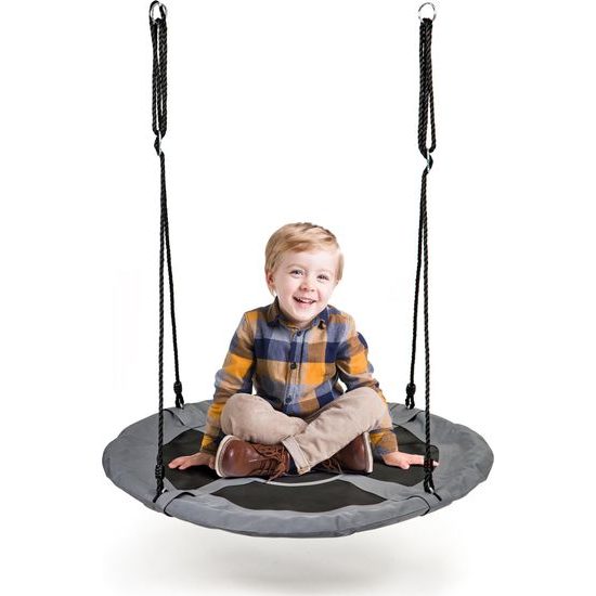 Ecotoys dětská houpačka Čapí hnízdo šedá