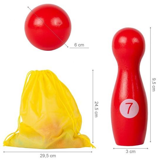 Dětské dřevěné kuželky Bowling Spill