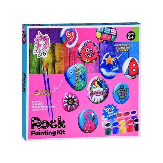 Malování a zdobení kamenů pro děti Rock Painting