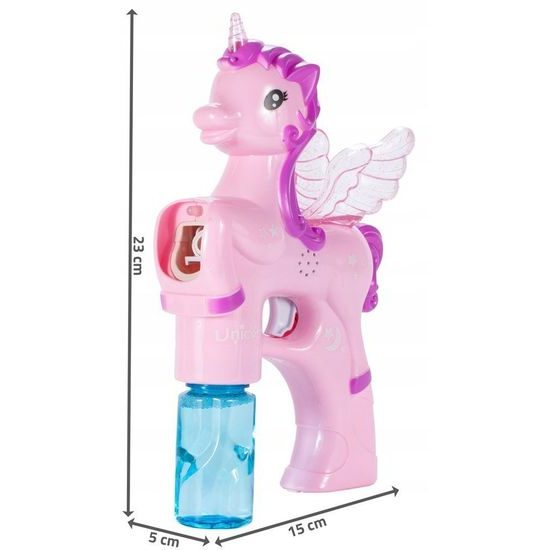 Bublifuk na baterie Bubble Unicorn růžový