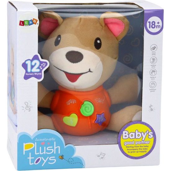 Interaktivní hrající medvídek, oranžový