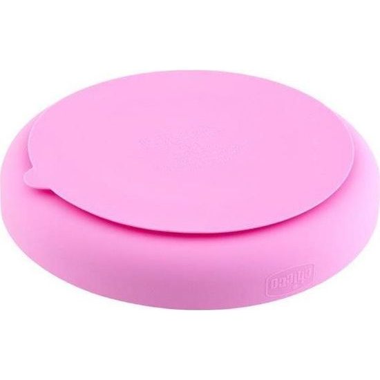 Silikonový talíř, růžová 12 m+