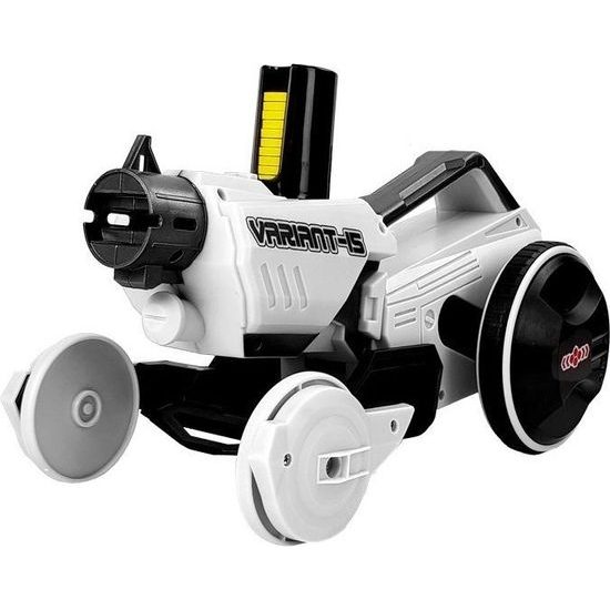 Auto na dálkové ovládání a pistole 2v1 bílé