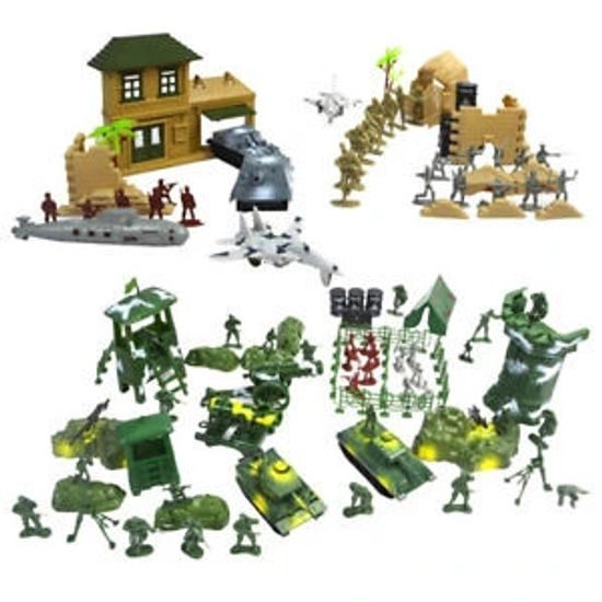 Velká sada plastových vojáčků s příslušenstvím Soldier Playset 300 kusů