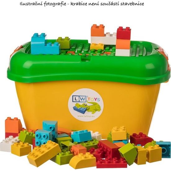 LW Toys Stavebnice pro nejmenší stavitele - JUNIOR KOSTKY 100ks