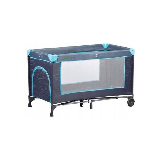 Ecotoys cestovní postýlka 610 černo-modrá