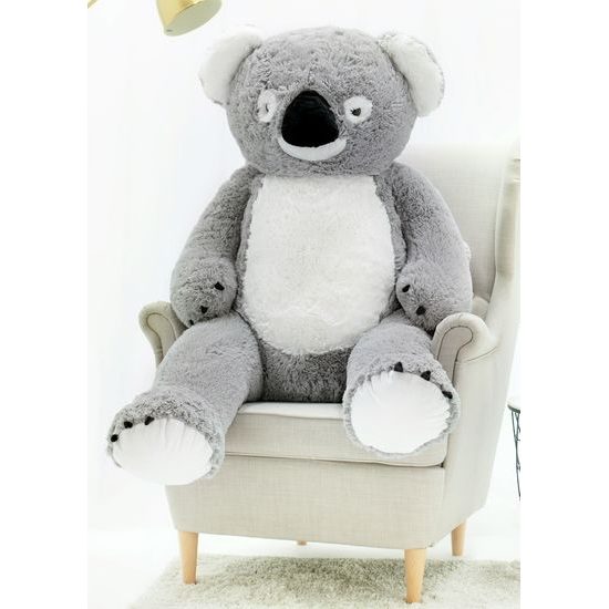 Plyšový medvěd Koala 130 cm šedá