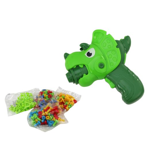 Konstrukční 3D stavebnice s vrtačkou na baterie a stolečkem Dino Zone 249 ks