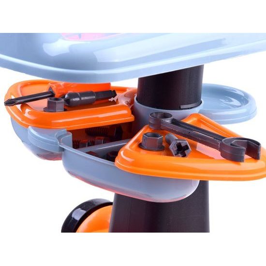 Majlo Toys dětská dílna na vozíku s vrtačkou na baterie Tool Carry