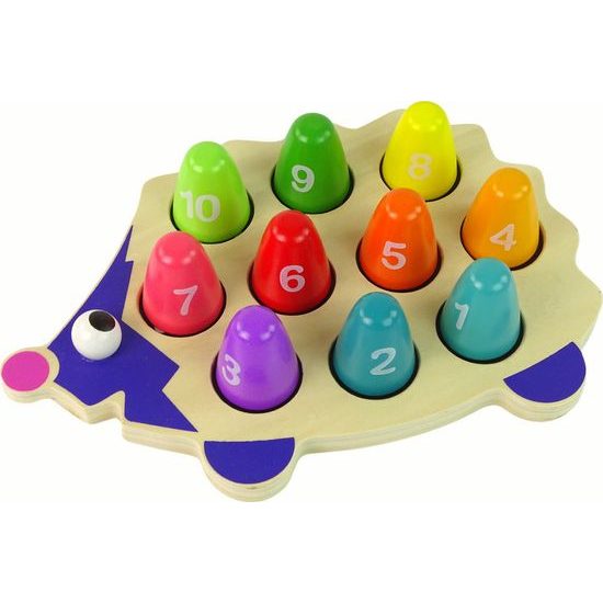 Dřevěný vzdělávací ježek