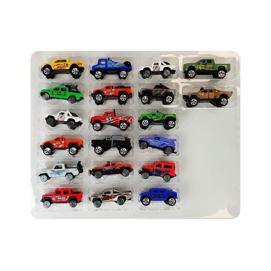 Majlo Toys sestava 20 kovových autíček Metal Cars
