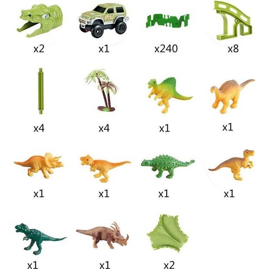 Velká dinosauří dráha s figurkami