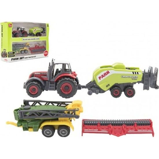 Sada farma - traktor s příslušenstvím 4ks