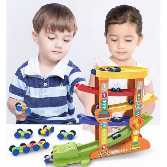 Skluzavka se 6 autíčky Krokodýl