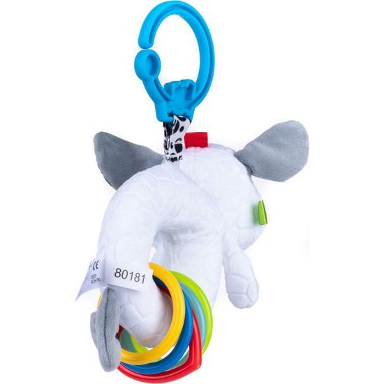 Bali Bazoo Závěsná hračka na kočárek s chrastítkem - Pejsek, bílá